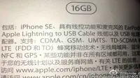 iPhone SE memiliki varian 16GB, dan memunculkan spekulasi bahwa kemungkinan memiliki versi memori internal lain salah satunya 64GB.