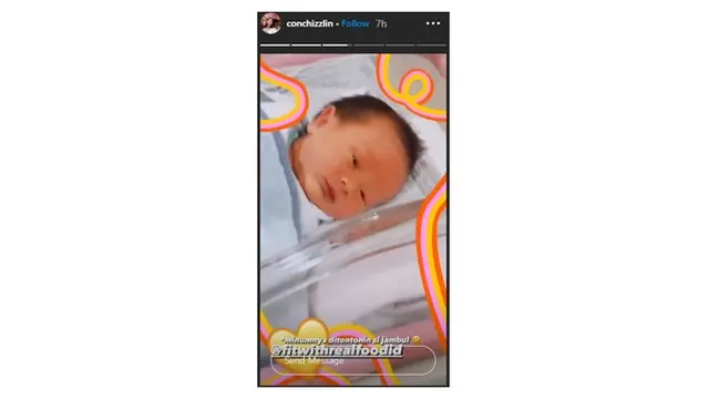 6 Potret Anak Conchita Caroline yang Baru Lahir, Lucu dan Menggemaskan