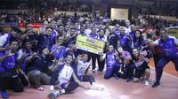 Jakarta LavAni Allo Bank juara putaran dua PLN Mobile Proliga 2023 setelah mengalahkan Jakarta Bhayangkara Presisi di GOR UNY Yogyakarta, Sabtu, 18 Februari 2023. LavAni mengantongi tujuh kemenangan dengan 21 poin selama putaran dua Proliga 2023. (foto: Proliga)