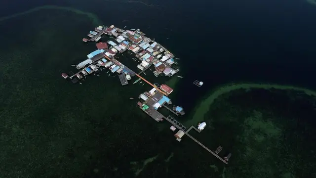 Kampung atas air Malahing binaan PT Pupuk Kalimantan Timur (Pupuk Kaltim). (Liputan6.com/ ist)