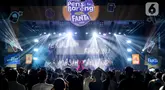 Penyanyi Raissa Anggiani saat tampil di acara KapanLagi Pensi Bareng FANTA 2025 di GOR Soemantri Brodjonegoro, Jakarta, Sabtu (28/6/2025). (Liputan6.com/Herman Zakharia)