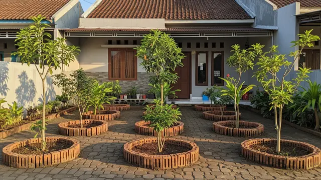 Ide Pembatas Akar Murah untuk Rumah Tipe 36 Berbahan Batu Batas Bekas