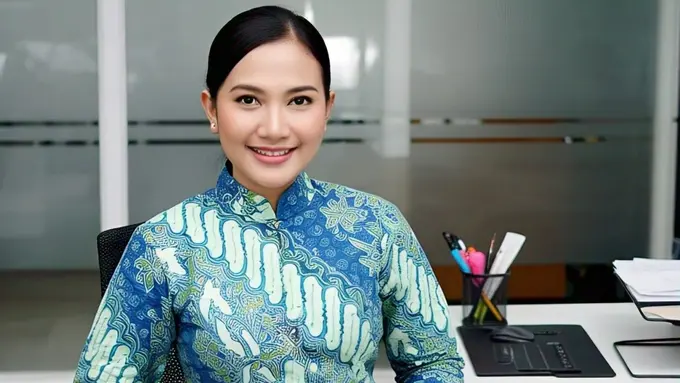 Batik Tunik untuk ke Kantor/Nurul Diva Kautsar AI