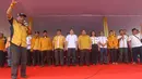 Di depan ribuan pendukung Partai Hanura, HT akan melakukan perubahan pembangunan yang lebih diarahkan ke kalangan menengah ke bawah (Liputan6.com/Rini Suhartini)