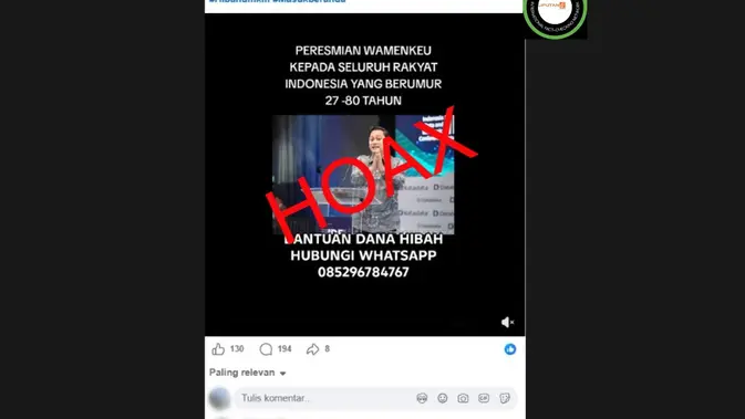 Cek Fakta Video Thomas Djiwandono, Klaim Pengumuman Hibah Dinilai Hoaks
