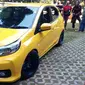 Honda Brio hasil modifikasikasi menjadi hadiah Indonesia Modification Expo (IMX) 2019 (Dian/Liputan6.com)