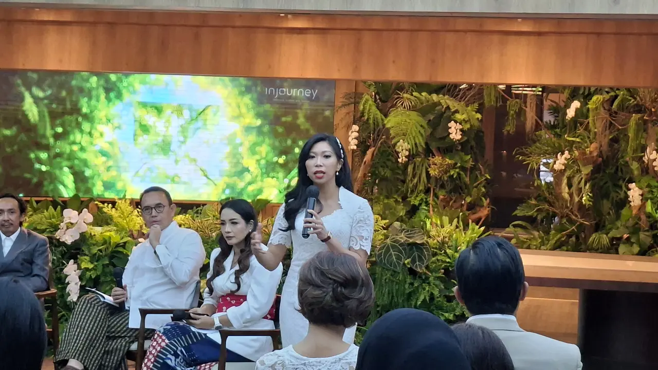 Direktur Utama InJourney, Maya Watono di Sarinah, Jakarta, Senin (19/1/2026). (Foto: Liputan6.com/Arief RH)
