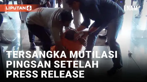 VIDEO: Tersangka Mutilasi Istri di Malang Pingsan Usai Dihadirkan pada Jumpa Pers