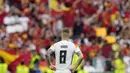 Langkah tuan rumah Jerman di Euro 2024 terhenti di babak perempat final setelah ditumbangkan Tim Matador dengan skor 2-1. (AP Photo/Ariel Schalit)