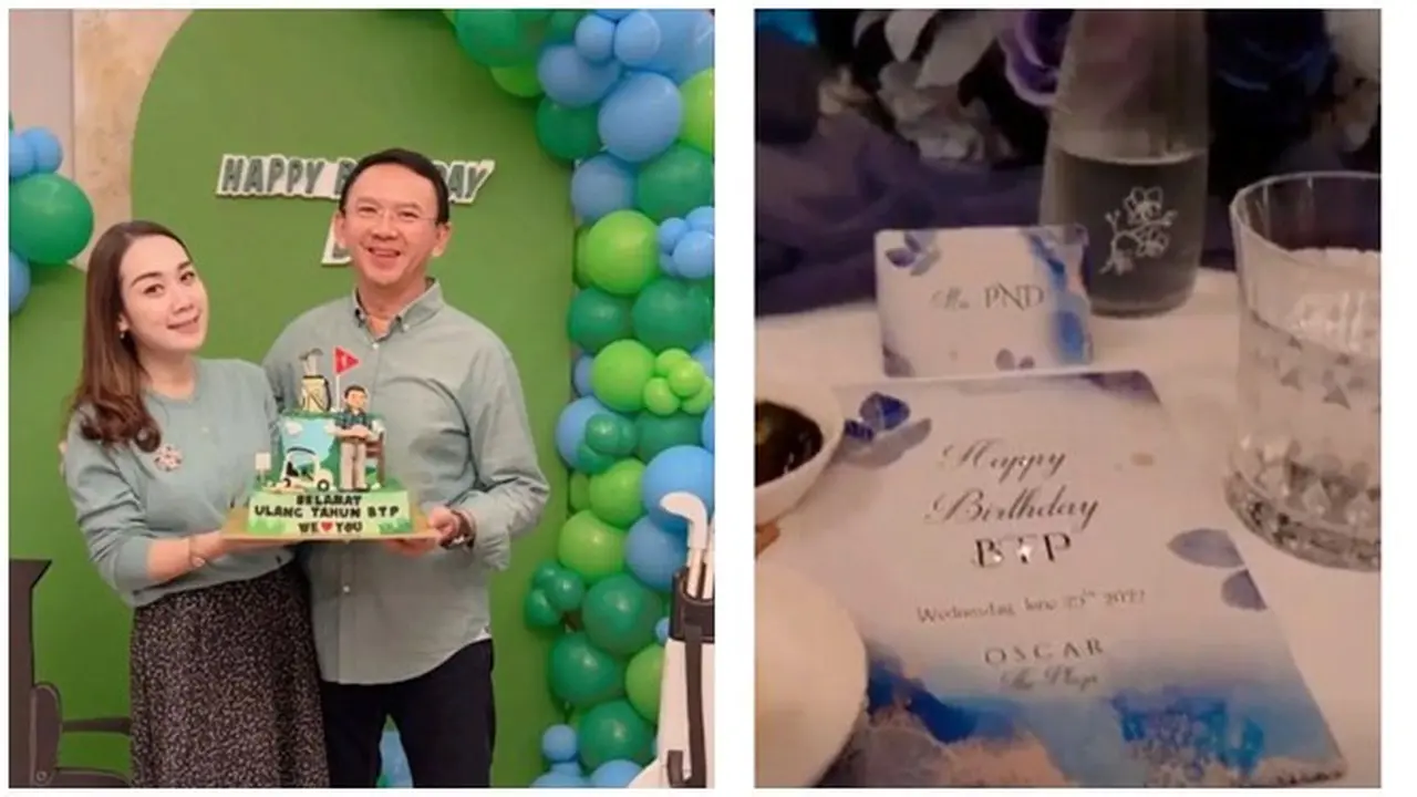 7 Momen Ulang Tahun Ahok ke-56 , Dirayakan Romantis dengan Istri
