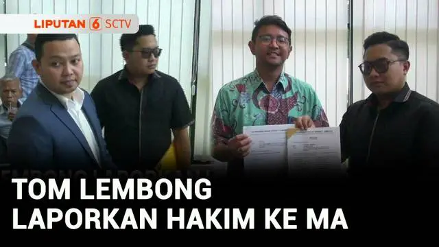 Setelah bebas dari rutan Cipinang usai menerima abolisi dari Presiden Prabowo, mantan Menteri Perdagangan, Thomas Trikasih Lembong (Tom Lembong) melaporkan Majelis Hakim yang memvonis dirinya ke Mahkamah Agung.