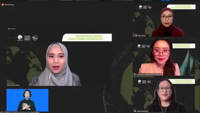 Kementerian Komunikasi dan Informatika Republik Indonesia (Kemenkominfo) berkolaborasi dengan Gerakan Nasional Literasi Digital Siberkreasi menyelenggarakan kegiatan webinar dengan tema “Konsep Bisnis Digital: Search Engine Optimization”, Sabtu (24/9/2022