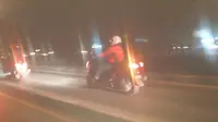 Oknum Biker Berulah, Pengguna Jalan Dipaksa Mengalah