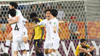 Korea Selatan melaju ke final Piala Dunia U-20 2019 setelah menundukkan Ekuador. (AFP/Janek Skarzynski)