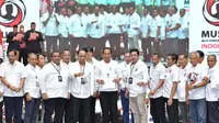 Presiden Jokowi menghadiri Puncak Musyawarah Rakyat (Musra) Indonesia di Istora Senayan Jakarta, Minggu (14/5) (Istimewa)
&nbsp;
