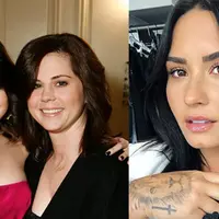 Ibunda Selena Gomez, Mandy Teefey, mengirimkan pesan cinta untuk Demi Lovato usai mengetahui penyanyi itu dilarikan ke rumah sakit karena overdosis. (REX/Shutterstock/Courtesy of Instagram)
