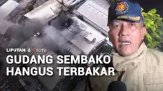 Detik-Detik Kebakaran Gudang Sembako di Kawasan Pulogadung