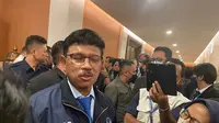 Sekretaris Jenderal Partai NasDem Johnny Plate di Hotel Sultan, Jakarta. (Liputan6.com/Muhammad Radityo Priyasmoro)