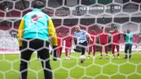 Ketua Umum PSSI, Mochamad Iriawan menendang bola ke arah gawang yang dijaga Menpora Zainudin Amali sebagai bentuk menandai dimulainya hitung mundur 100 hari Piala Dunia U-20 2023 yang berlangsung di Stadion Utama Gelora Bung Karno (SUGBK), Jakarta, Kamis (09/02/2023). Piala Dunia U-20 2023 akan berlangsung pada 20 Mei 2023 mendatang di Indonesia. (Bola.com/Bagaskara Lazuardi)