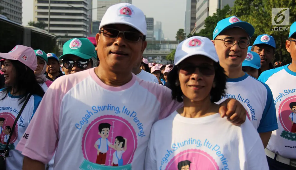 Kepala Staf Kepresidenan Moeldoko saat Kampanye Nasional Pencegahan Stunting di Jakarta, Minggu (16/9). Stunting menghambat perkembangan otak dan tumbuh kembang anak. (Liputan6.com/Pool/Kepala Staf Kepresdinan)