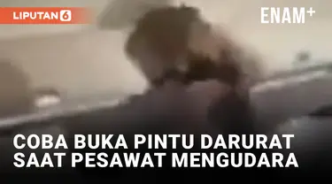 Pria di AS Berupaya Buka Pintu Darurat dan Serang Petugas Saat Pesawat Sedang Terbang