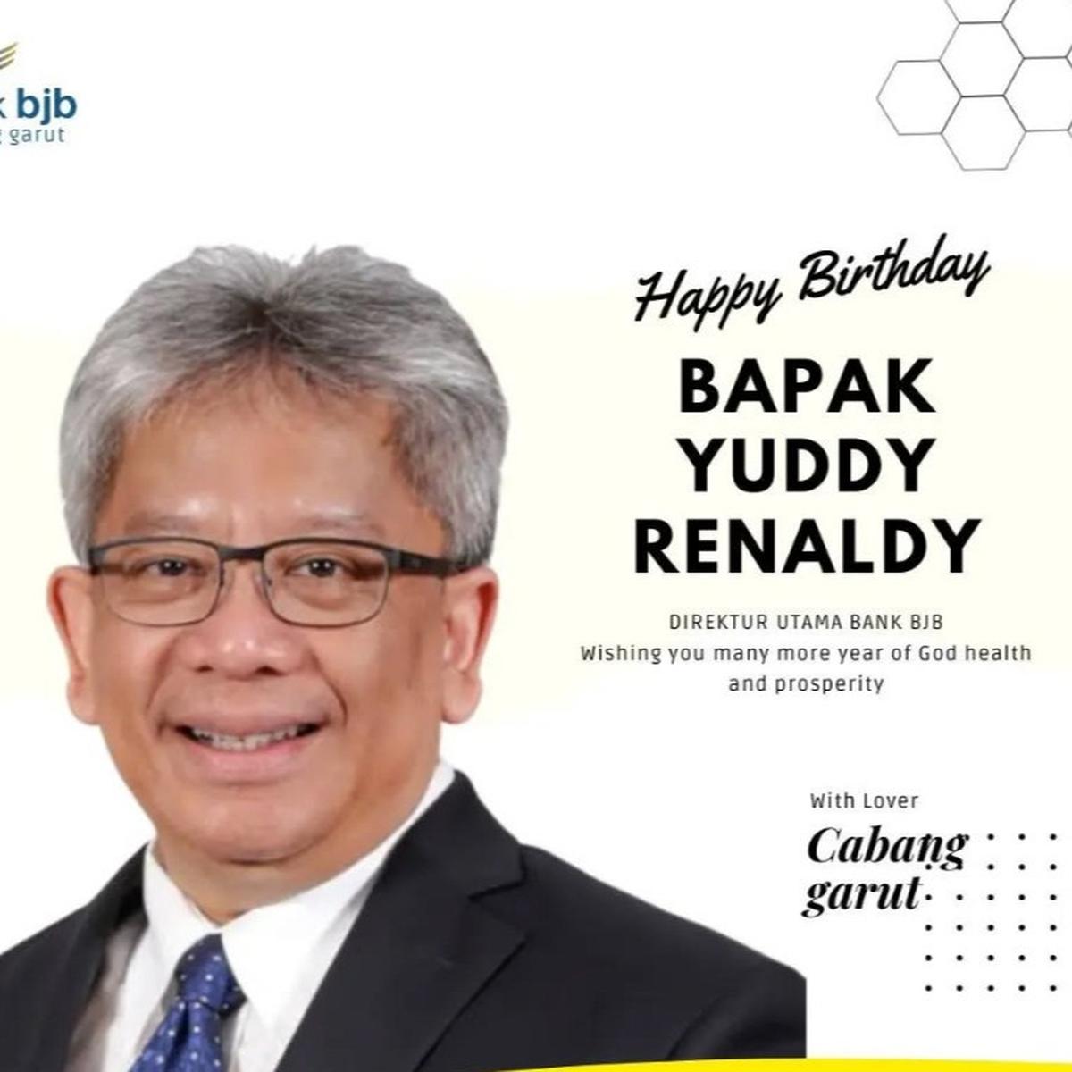 Mantan Direktur Utama Bank BJB Yuddy Renald (YR)