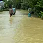 Banjir melanda tujuh desa di Purbalingga, ratusan jiwa mengungsi. (Foto: Liputan6.com/Rudal Afgani)