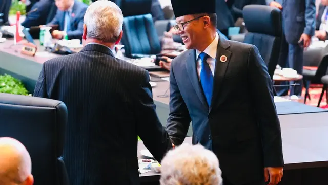 Menlu RI Sugiono di pertemuan ASEAN–New Zealand Post Ministerial Conference (PMC) di Kuala Lumpur, Malaysia, Kamis (10/7/2025). (Dok. Kemlu RI)