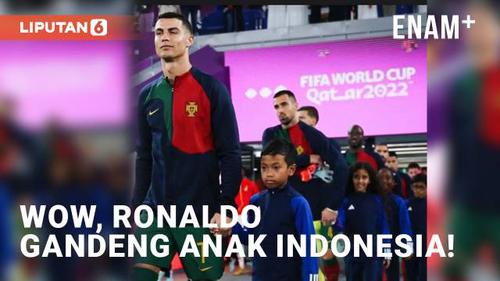 VIDEO: Sosok Bocah Indonesia Pendamping Ronaldo di Piala Dunia