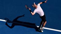 Andy Murray harus bertarung selama tiga set untuk bisa lolos ke babak kedua Australia Terbuka 2017. (Australia Open)