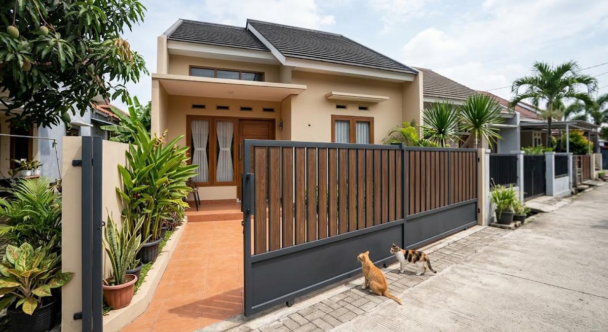 9 Pagar Rumah Ini Bikin Kucing Sulit Masuk Tanpa Merusak Tampilan, Tetap Rapi dan Modern
