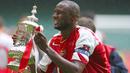 Patrick Vieira bermain untuk Arsenal pada 1995 hingga 2005. Patrick Vieira pernah melatih Manchester City Reserves dan saat ini menjadi pelatih kepala untuk New York City. (AFP/Adrian Dennis)