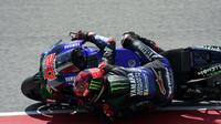 Fabio Quartararo saat mengaspal di Sirkuit Mugello dalam rangkaian MotoGP Italia. (Twitter Monster Energy Yamaha MotoGP)