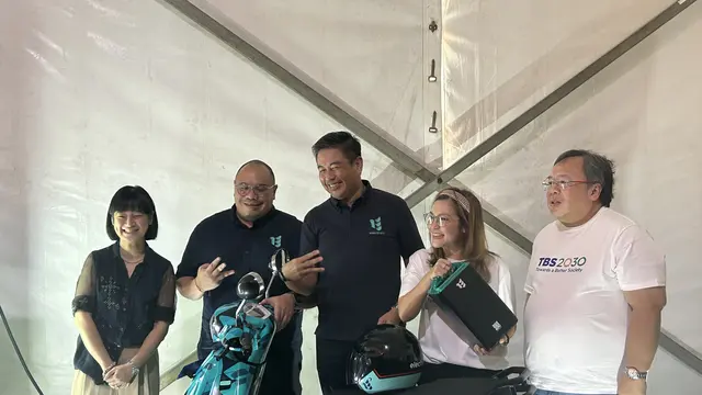 Groundbreaking Pabrik Electrum di Cikarang, Jumat (23/6/2023). (Foto: Liputan6.com/Elga N)