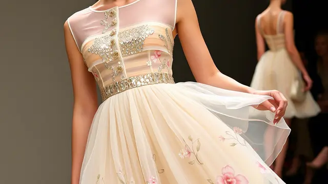 Model Payet di Sepanjang Kancing Dress Layering