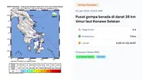 Gempa Hari Ini Jumat 2 Januari 2026: Dua Kali Getarkan Konawe Selatan Sultra
