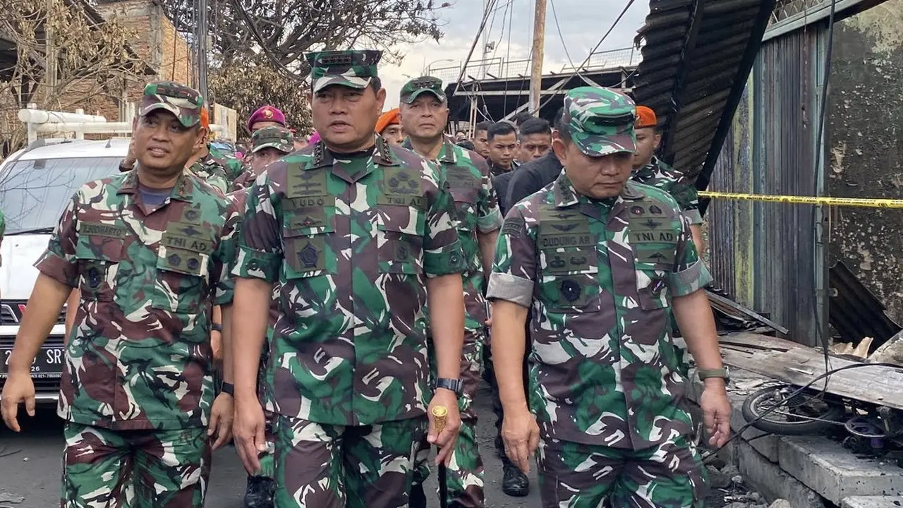 Panglima TNI Laksamana TNI Yudo Margono kebakaran Depo Pertamina Plumpang