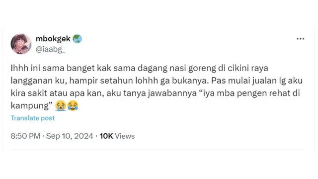 6 Cerita Work Life Balance Pedagang Langganan Netizen, Menikmati Hidup