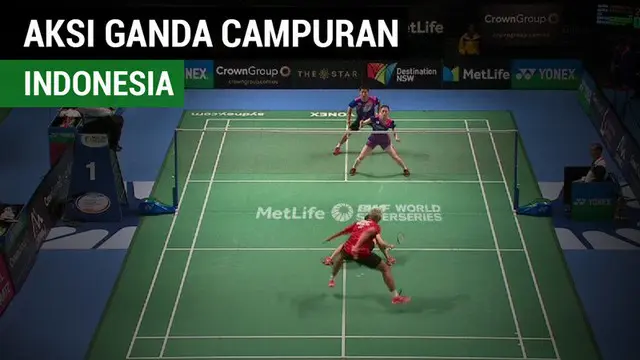 Aksi mengesankan ganda campuran Indonesia, Praveen Jordan / Debby Susanto, di semifinal Australia Terbuka 2017. Seperti apa aksi keduanya?