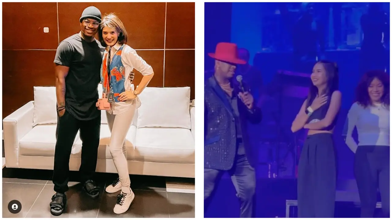 Artis Indonesia eksis bareng Ne-Yo pelantun So Sic (Foto: Instagram carissa_puteri/sorayarasyid12)