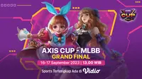 Live Streaming AXIS Cup MLBB Grand Final di Vidio Akhir Pekan Ini. (Sumber: dok. vidio.com)