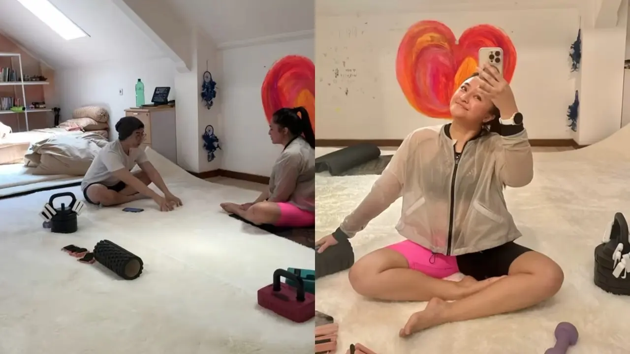 Marshanda Buat Studio Gym di Rumah
