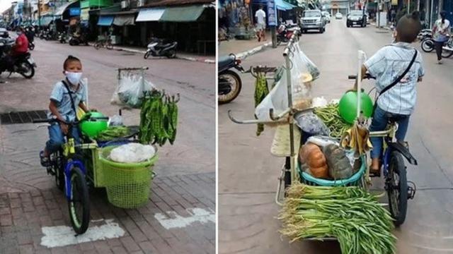 Kisah Bocah Jual Sayur Demi Hidupi Kakek di Tengah Lockdown, Bikin Terenyuh