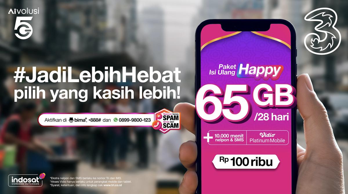 Sambut Ramadan 2026 dengan Streaming Premium Vidio + Kuota Besar TRI dalam Satu Paket