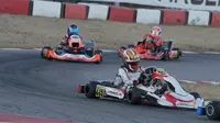 Pembalap muda Indonesia Qarrar Firhand Ali saat beraksi di kejuaraan gokart WSK Champions Cup seri 1 di Lonato, Italia (istimewa)