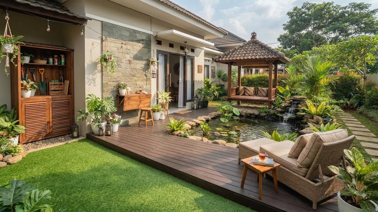 Teras Belakang Jadi Area Bersantai