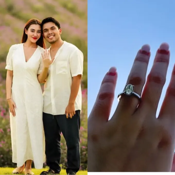 Gaya Aaliyah Massaid saat Dilamar Thariq Halilintar