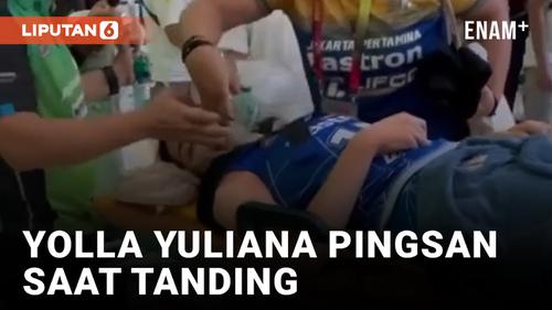 VIDEO: Yolla Yuliana Pingsan di Laga Bandung BJB Vs Pertamina Fastron