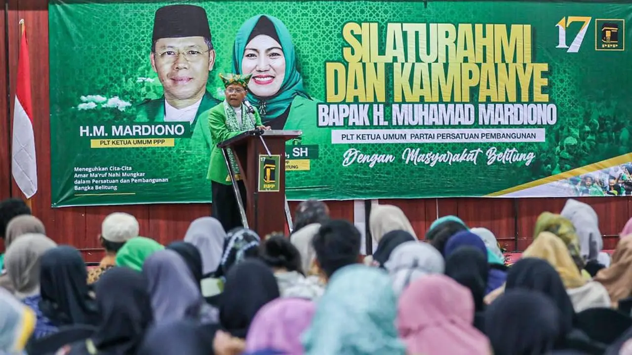 Plt Ketua Umum Partai Persatuan Pembangunan (PPP) Muhamad Mardiono melakukan silaturahmi dengan para kader, masyarakat, tokoh ulama, hingga tokoh presidium pembentukan Provinsi Bangka Belitung.
