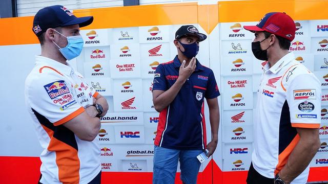 Mario Suryo Aji, Pol Espargaro, Marc Marquez